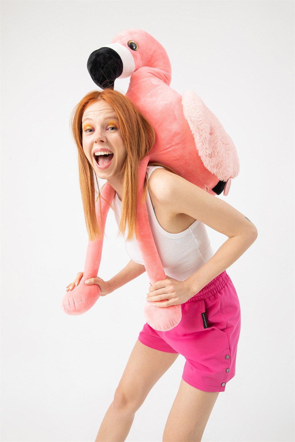 Kadın Fitilli Beyaz Crop T-Shirt