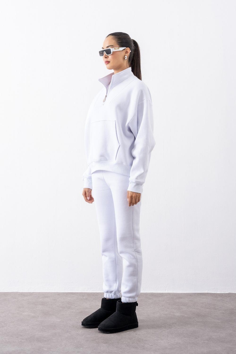 Kadın Jogger Beyaz Eşofman Altı