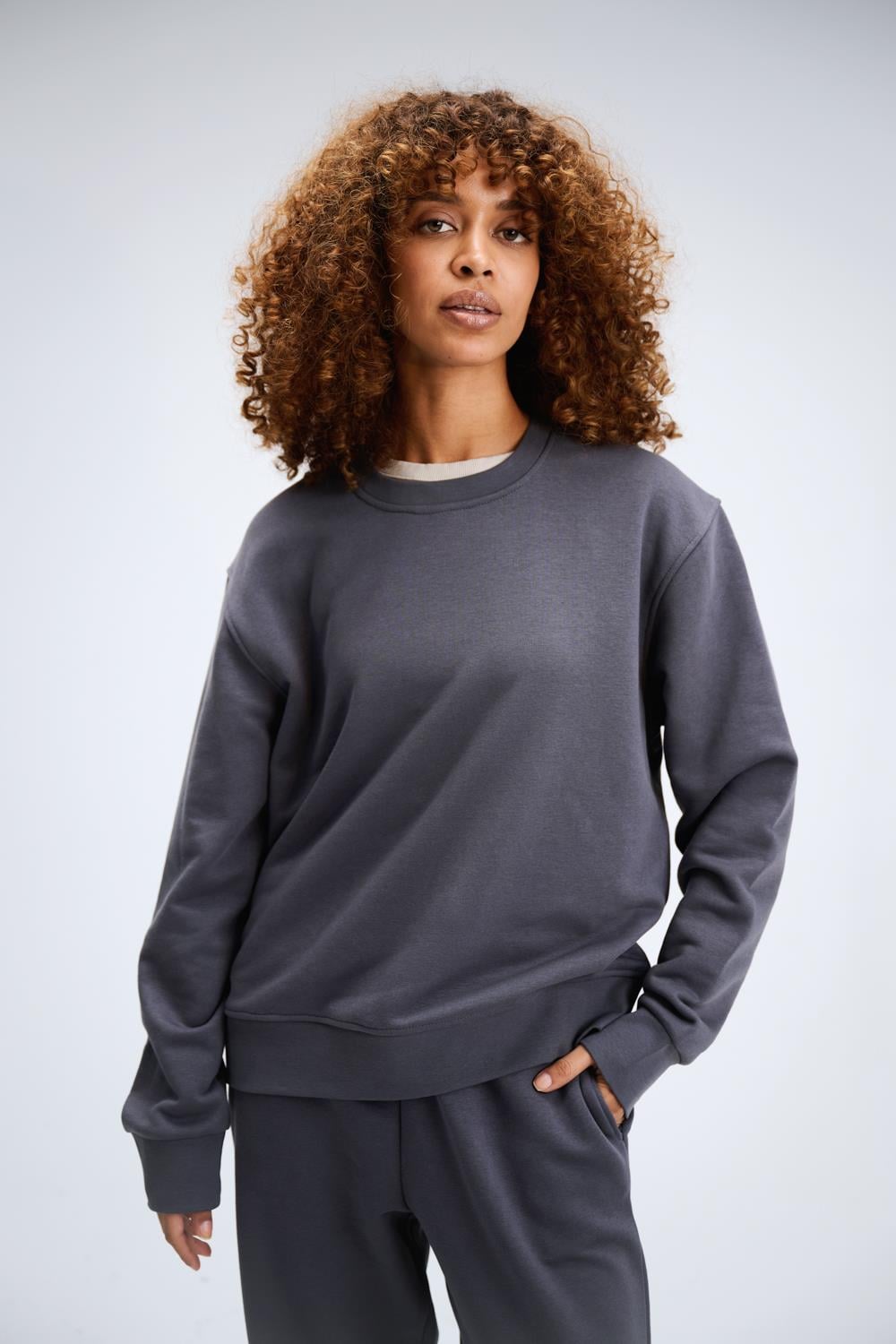 Kadın Timeless Oversize Antrasit Sweatshirt