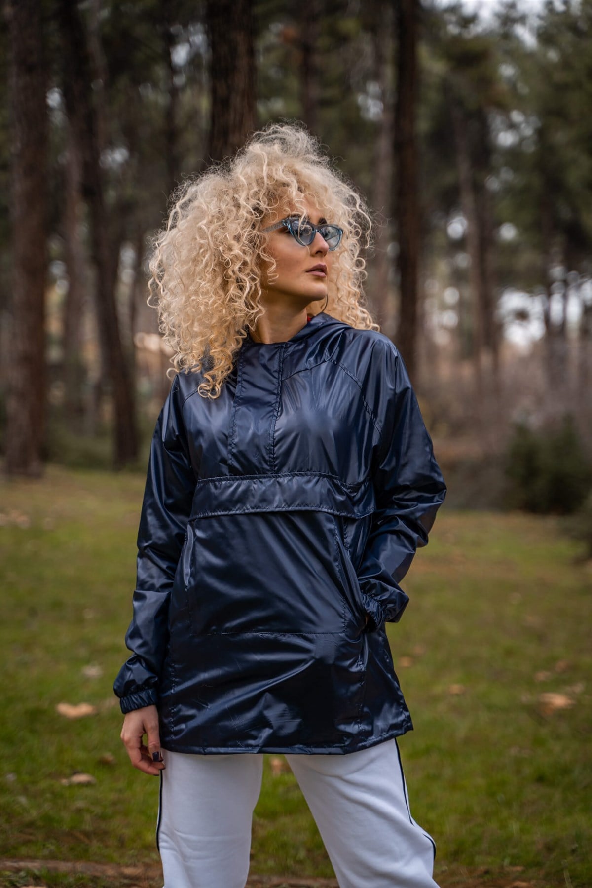 NAVY BLUE RAINCOAT