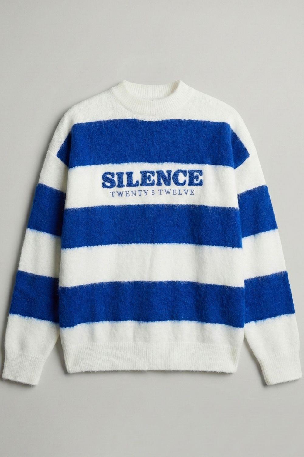 Saks Oversize Çizgili Kazak