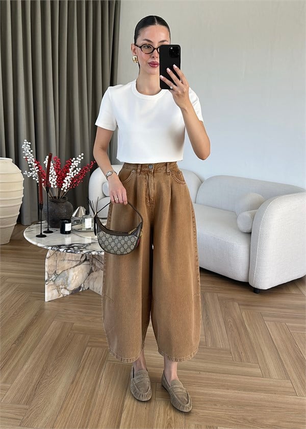 Tensel Slouchy Jean CAMEL