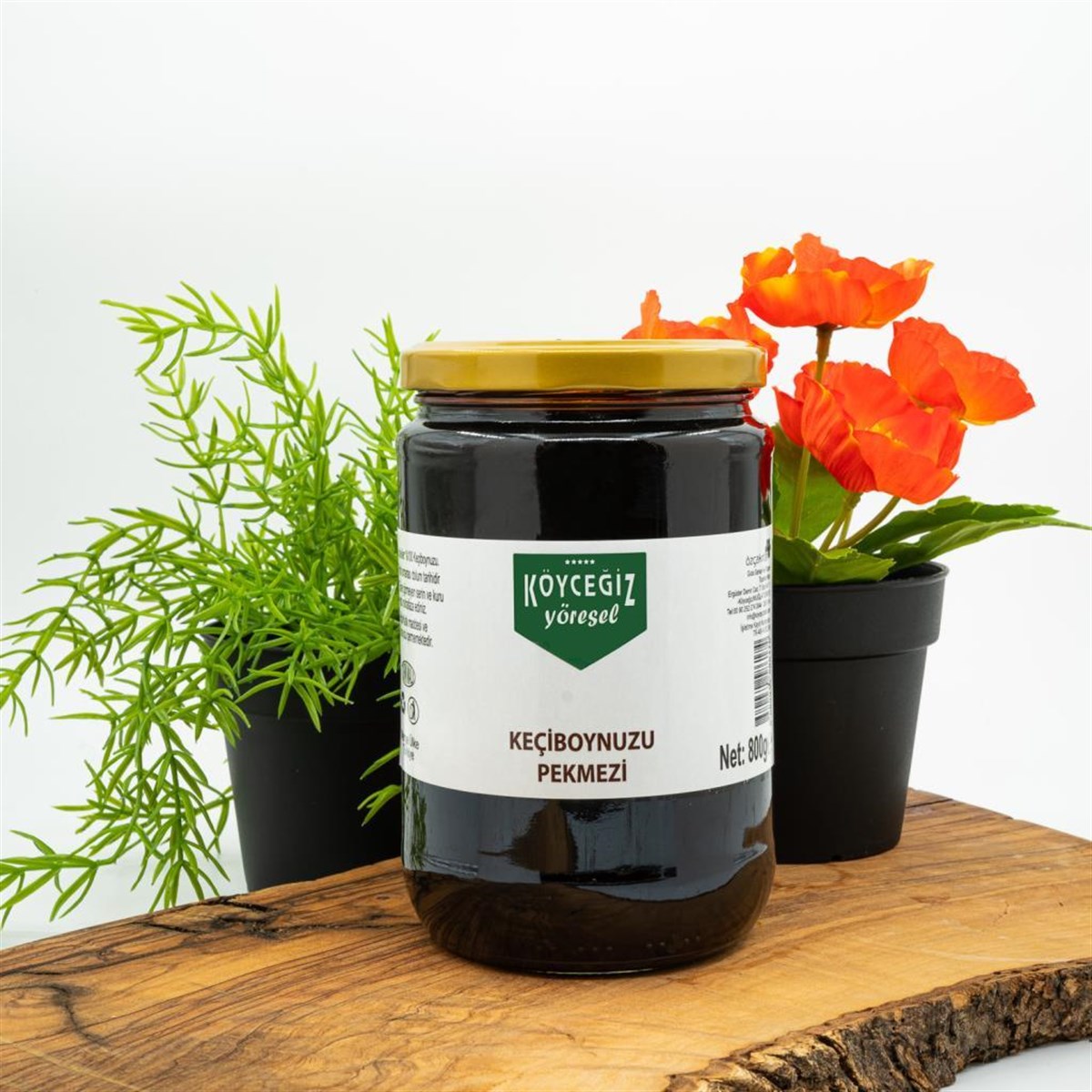 Köyceğiz Yöresel Keçiboynuzu (Harnup) Pekmezi 800 G Cam Kavanoz
