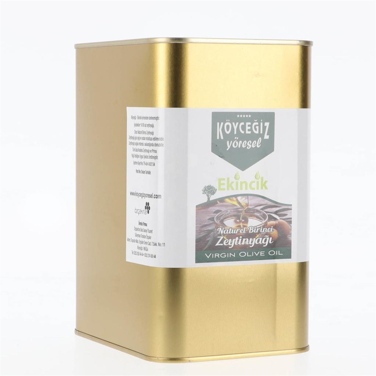 Köyceğiz Yöresel Naturel Birinci Zeytinyağı 3 Litre Teneke