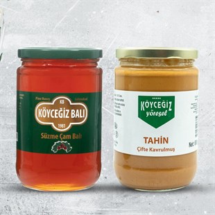 Köyceğiz Balı Çam Balı 850 G + Köyceğiz Yöresel Çifte Kavrulmuş Tahin 600 G