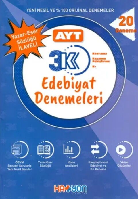 2025 Katyon Yayınları AYT Edebiyat 3K Deneme