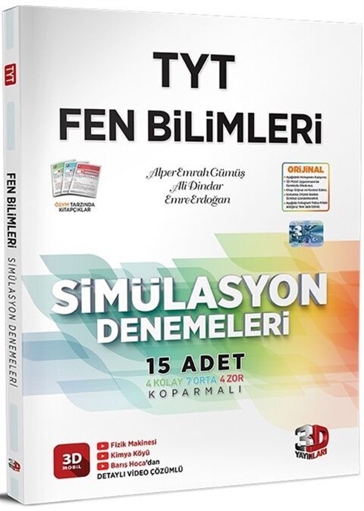 3D Yayınları TYT Fen Bilimleri Simülasyon 15 Deneme