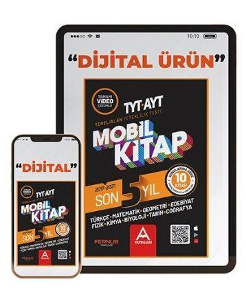 A Yayınları TYT AYT Son 5 Yıl TÜM DERSLER 10 BRANŞ Çıkmış Soru ve Çözümleri Mobil Kitap