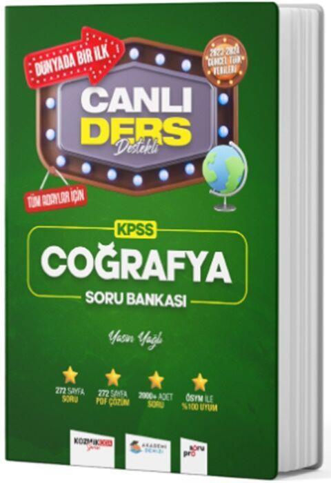 Akademi Denizi 2024 KPSS Coğrafya Canlı Ders Destekli Soru Bankası