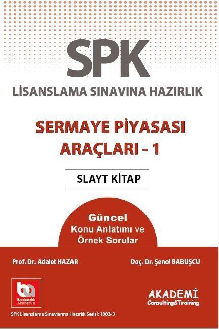 Akademi Eğitim SPF Sermaye Piyasası Araçları 1 Slayt Kitap