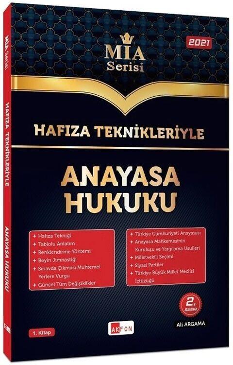 Akfon Yayınları Hafıza Teknikleriyle Anayasa Hukuku MİA Serisi Ali Argama