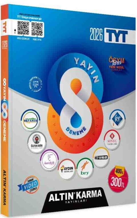 Altın Karma Yayınları 2026 TYT 8 Farklı Yayın 8 Farklı Deneme