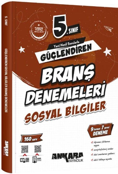 Ankara Yayıncılık 5. Sınıf Sosyal Bilgiler Güçlendiren Branş Denemeleri