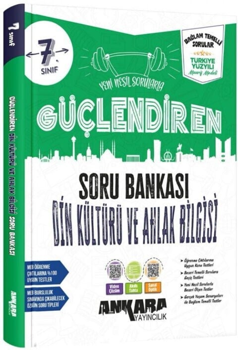 Ankara Yayıncılık 7. Sınıf Din Kültürü ve Ahlak Bilgisi Güçlendiren Soru Bankası