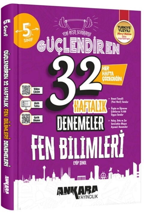 Ankara Yayıncılık 7. Sınıf Fen Bilimleri 32 Haftalık Güçlendiren Denemeleri