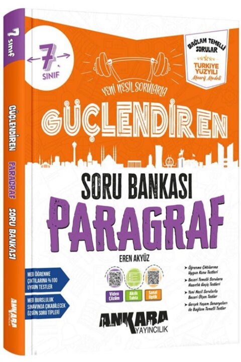 Ankara Yayıncılık 7. Sınıf Paragraf Güçlendiren Soru Bankası