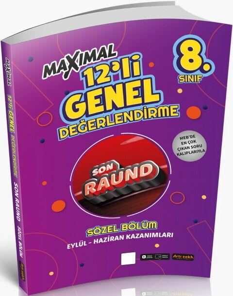 Artı Zeka Yayınları 8. Sınıf Maksimal 12 li Son Raund Sözel Deneme Seti