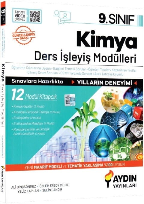 Aydın Yayınları 9. Sınıf Kimya Ders İşleyiş Modülleri