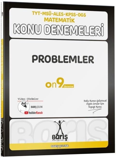 Barış Yayınları TYT MSÜ ALES KPSS DGS Matematik Problemler Konu Denemeleri