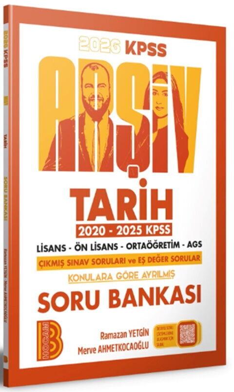 Benim Hocam 2026 KPSS Arşiv Tarih Soru Bankası Çıkmış Sorular