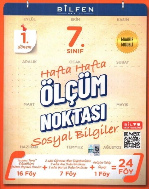 Bilfen Yayıncılık 7. Sınıf Sosyal Bilgiler Ölçüm Noktası 1. Dönem