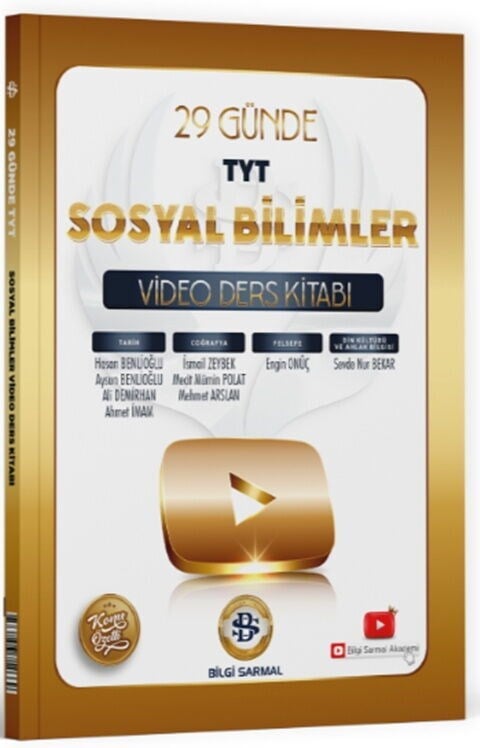 Bilgi Sarmal TYT Sosyal Bilimler 29 Günde Video Ders Kitabı