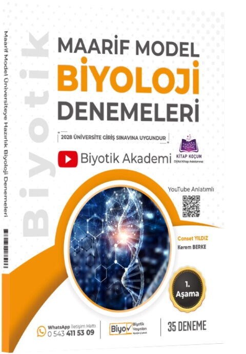 Biyotik Yayınları Üniversiteye Hazırlık Biyoloji Maarif Model Denemeleri