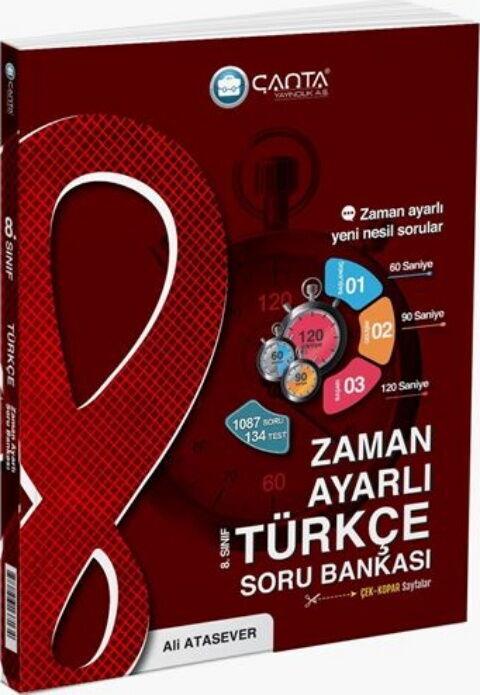 Çanta Yayınları 8. Sınıf Türkçe Zaman Ayarlı Kazanım Soru Bankası