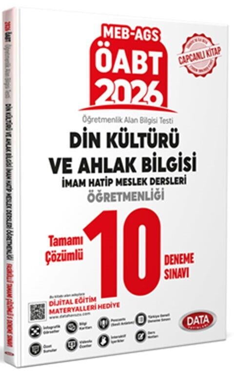 Data 2026 MEB AGS ÖABT Din Kültürü İmam Hatip Meslek Dersleri Öğretmenliği 10 Deneme Sınavı