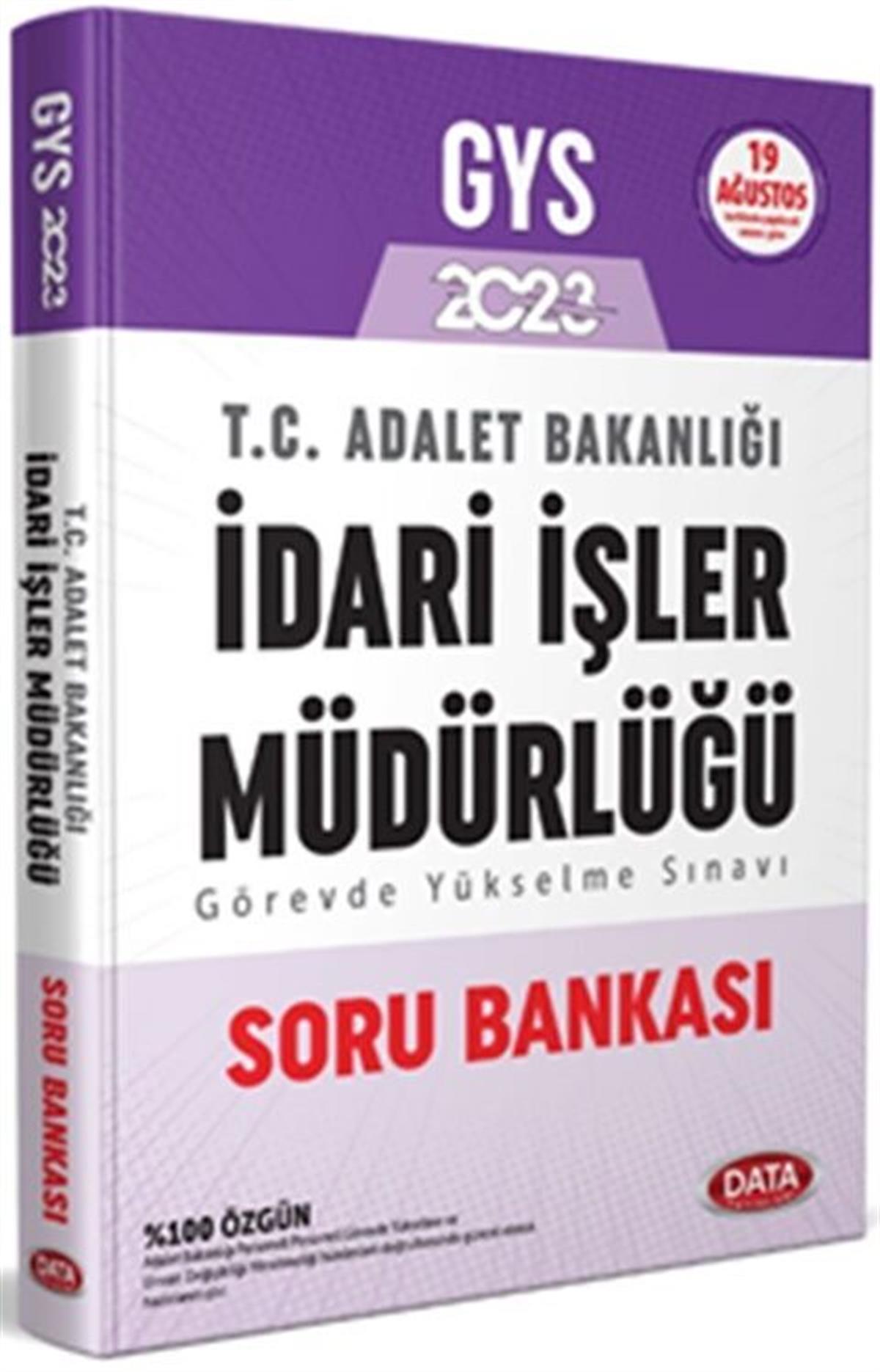 Data Yayınları 2023 Adalet Bakanlığı İdari İşler Müdürlüğü GYS Soru Bankası