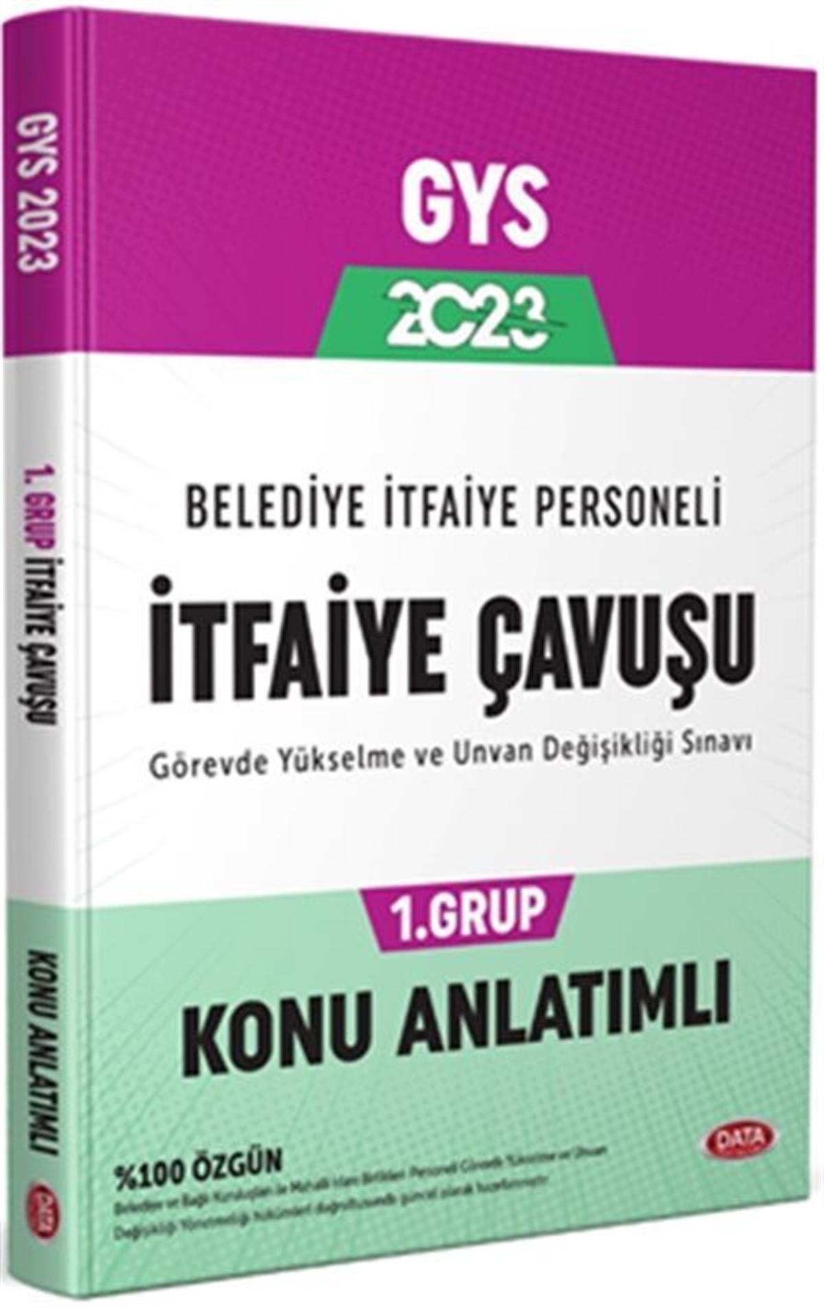 Data Yayınları 2023 GYS Belediye İtfaiye Çavuşu 1. Grup Konu Anlatımlı