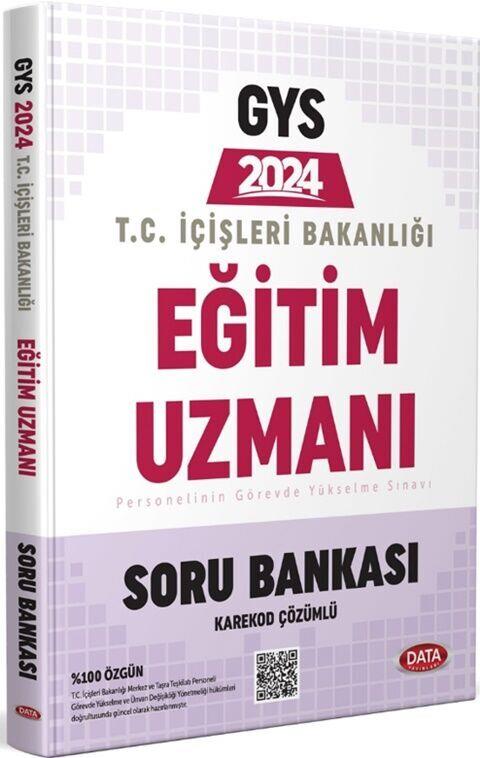 Data Yayınları 2024 GYS İçişleri Bakanlığı Eğitim Uzmanı Soru Bankası Karekod Çözümlü