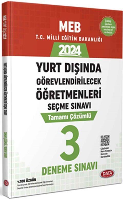 Data Yayınları 2024 MEB Yurt Dışında Görevlendirilecek Öğretmenleri Seçme Sınavı 3 Deneme