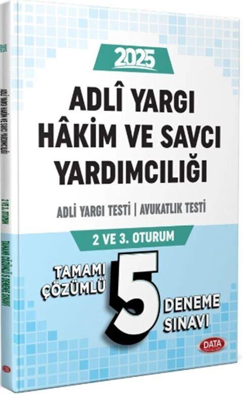 Data Yayınları 2025 Adli Yargı Hakim ve Savcı Yardımcılığı Adli Yargı Avukatlık Testi 5 Deneme