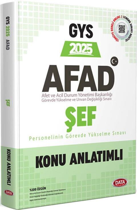 Data Yayınları 2025 GYS AFAD Şef Konu Anlatımlı