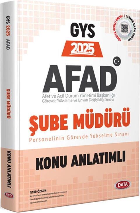 Data Yayınları 2025 GYS AFAD Şube Müdürü Konu Anlatımlı
