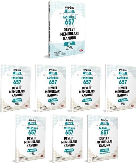 Data Yayınları 2025 GYS ÜDS Fasiküllü 657 Sayılı Devlet Memurları Kanunu Set