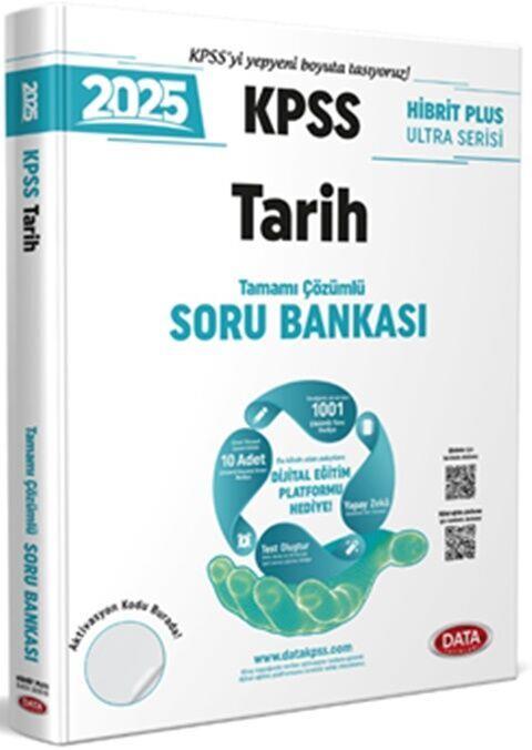Data Yayınları 2025 KPSS Tarih Hibrit Plus Ultra Serisi Karekod Çözümlü Soru Bankası