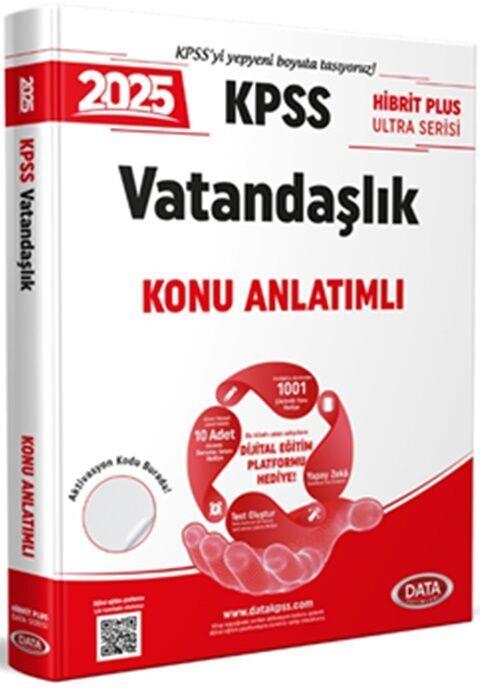 Data Yayınları 2025 KPSS Vatandaşlık Hibrit Plus Ultra Serisi Konu Anlatımlı