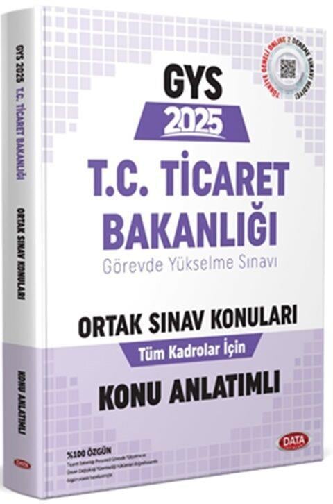 Data Yayınları 2025 T.C. Ticaret Bakanlığı GYS Ortak Sınav Konuları Konu Anlatımlı