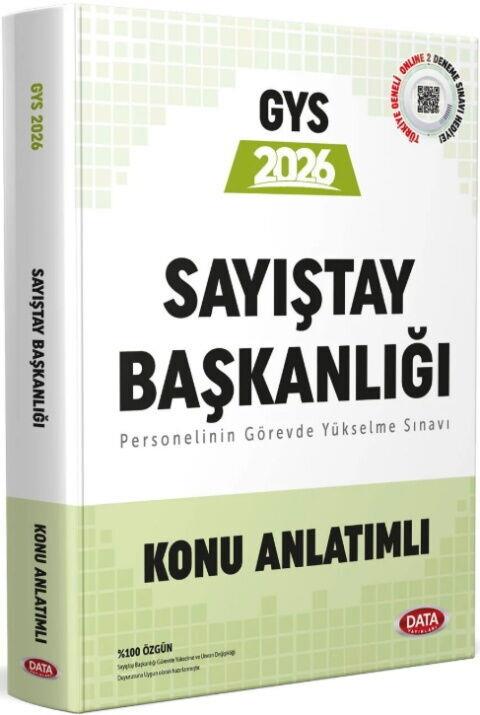 Data Yayınları 2026 GYS Sayıştay Başkanlığı Konu Anlatımlı