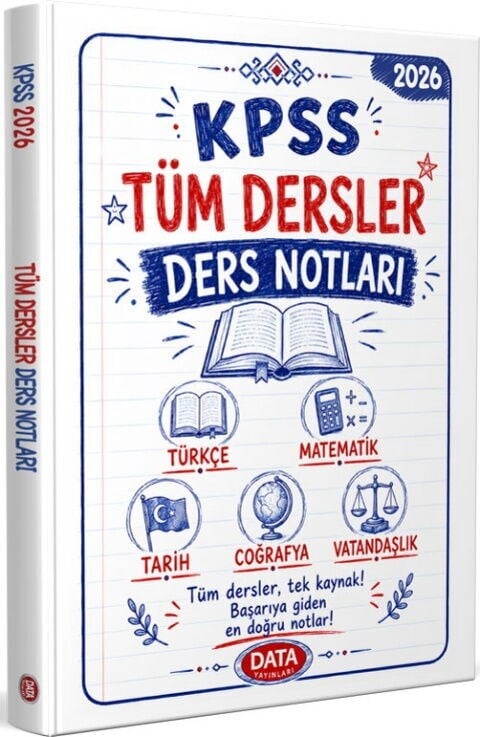 Data Yayınları 2026 KPSS Tüm Dersler Ders Notları