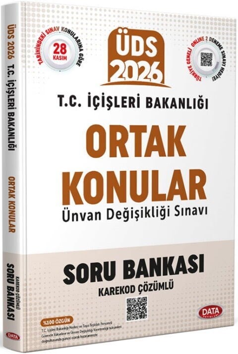 Data Yayınları 2026 ÜDS T.C. İçişleri Bakanlığı GYS Ortak Konular Soru Bankası