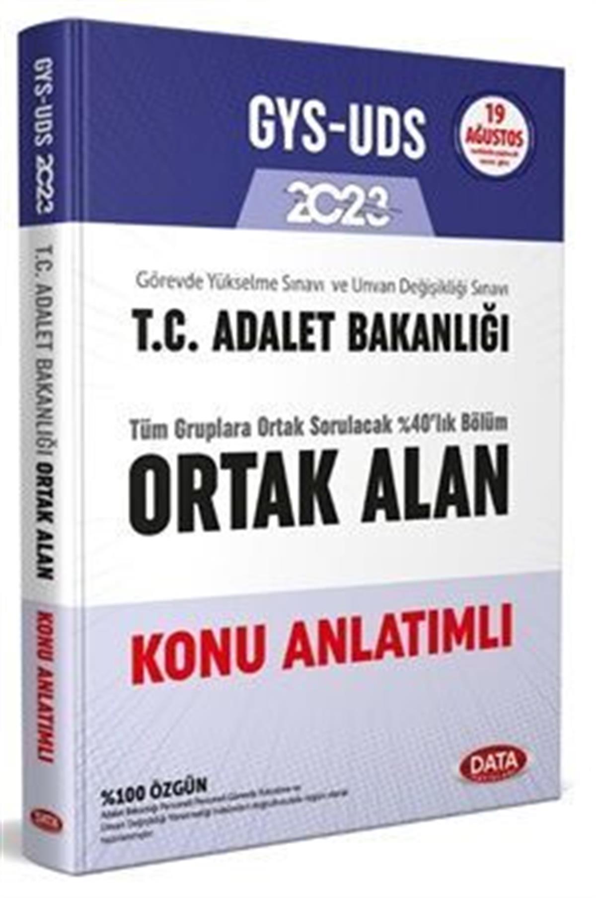 Data Yayınları GYS T.C. Adalet Bakanlığı Ortak Alan Konu Anlatımlı