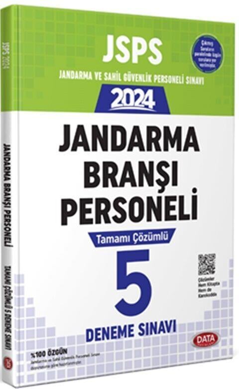 Data Yayınları JSPS Jandarma ve Sahil Güvenlik Personeli Sınavı Jandarma Branşı Personeli Tamamı Çözümlü 5 Deneme