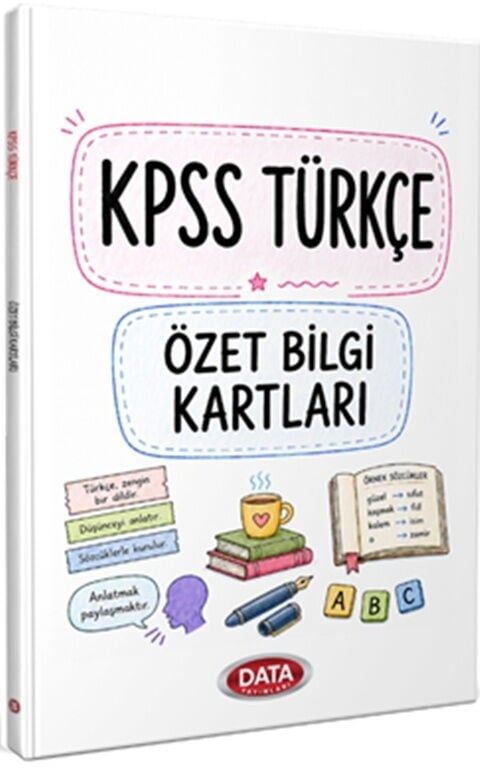 Data Yayınları KPSS Türkçe Özet Bilgi Kartları