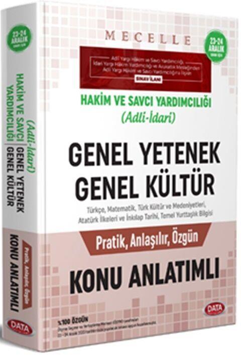 Data Yayınları Mecelle Hakim ve Savcı Yardımcılığı Adli İdari GYGK Konu Anlatımlı