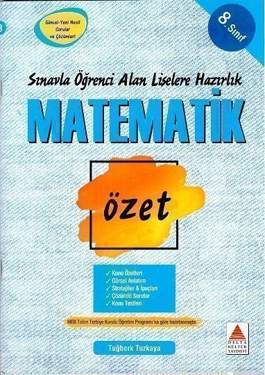 Delta Kültür 8. Sınıf Matematik Özet