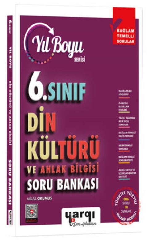 Ders Arkadaşım 6. Sınıf Din Kültürü ve Ahlak Bilgisi Yıl Boyu Soru Bankası