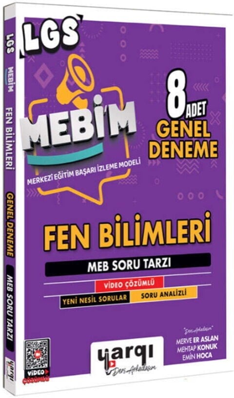 Ders Arkadaşım 8. Sınıf LGS MEBİM Fen Bilimleri 8 Adet Genel Deneme